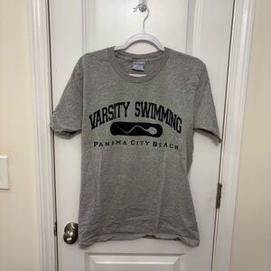 Gray Varsity Swimming T-Shirt